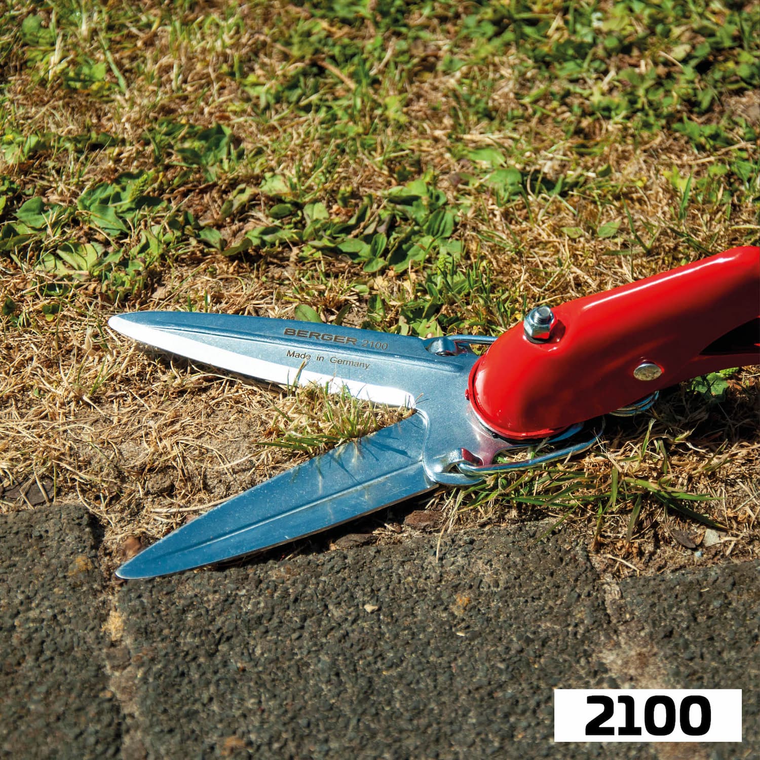 Rasenkantenschere 2100 | Korrosionsgeschütz | Grasschere mit selbstschärfenden Klingen - Julius Berger GmbH & Co. KG