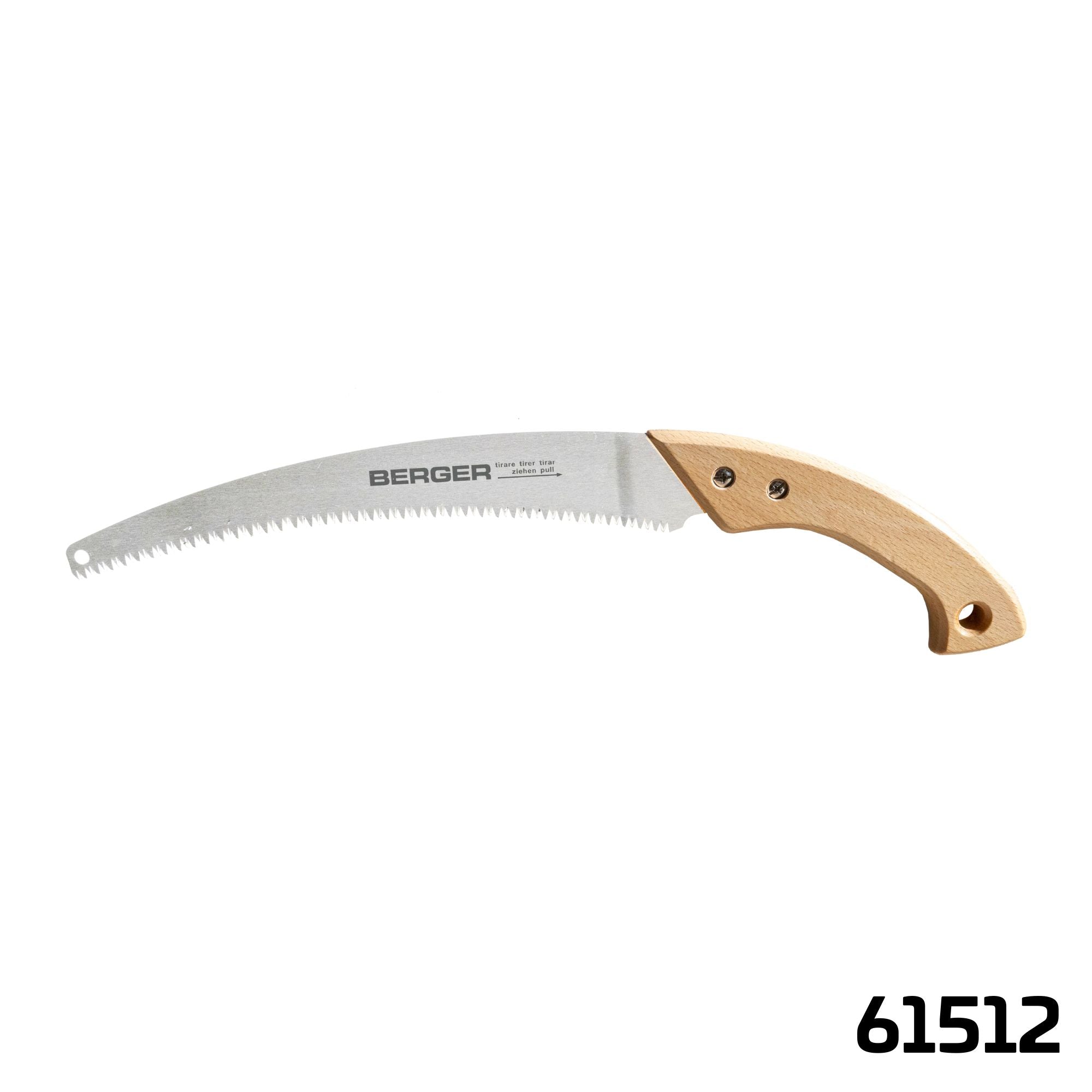 Astsäge 61512 | Mit Buchenholzgriff | 33 cm Sägeblatt | Grobe Zahnung für weiches Holz - Julius Berger GmbH & Co. KG