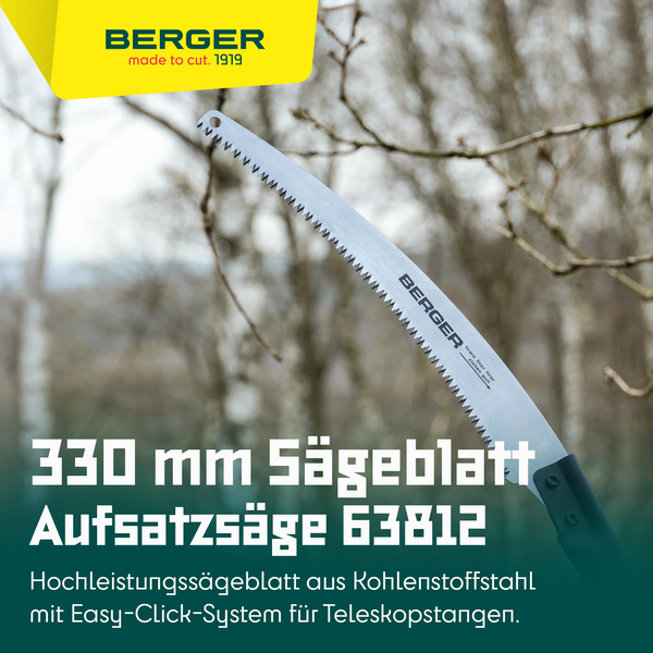 Berger ArboRapid Set 63811 | Bestehend aus ArboRapid Aufsatzsäge 63812 + Sägeköcher Basic 5129 - Julius Berger GmbH & Co. KG