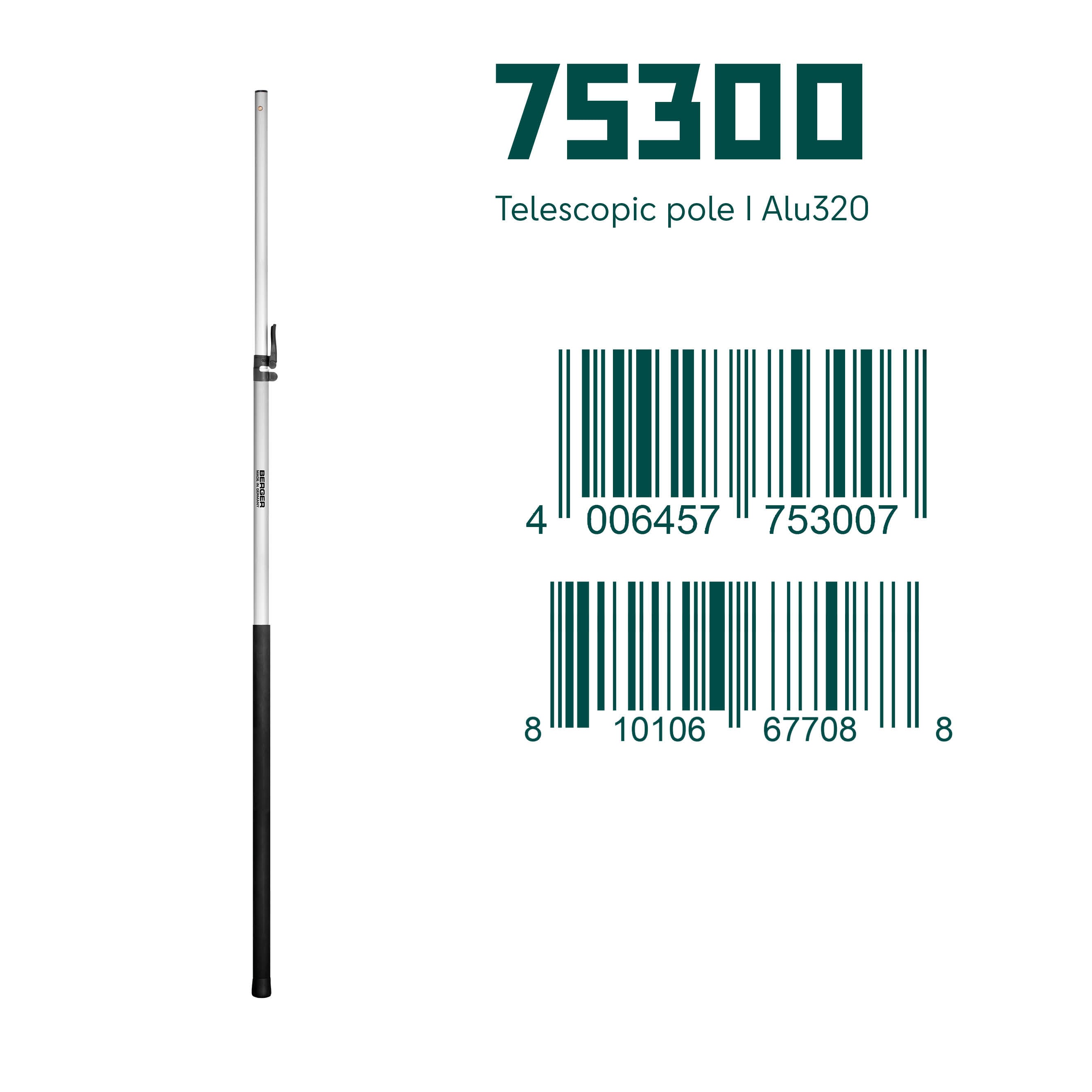 Berger ArboRapid 75300 | Zweiteilige Teleskopstange | Länge 1,75 - 3,20 m - Julius Berger GmbH & Co. KG