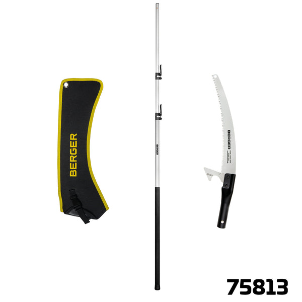 Berger Set 75813 | Bestehend aus Teleskopstange 75800 & Aufsatzsäge 63912 & Sägentasche Basic 5129 - Julius Berger GmbH & Co. KG