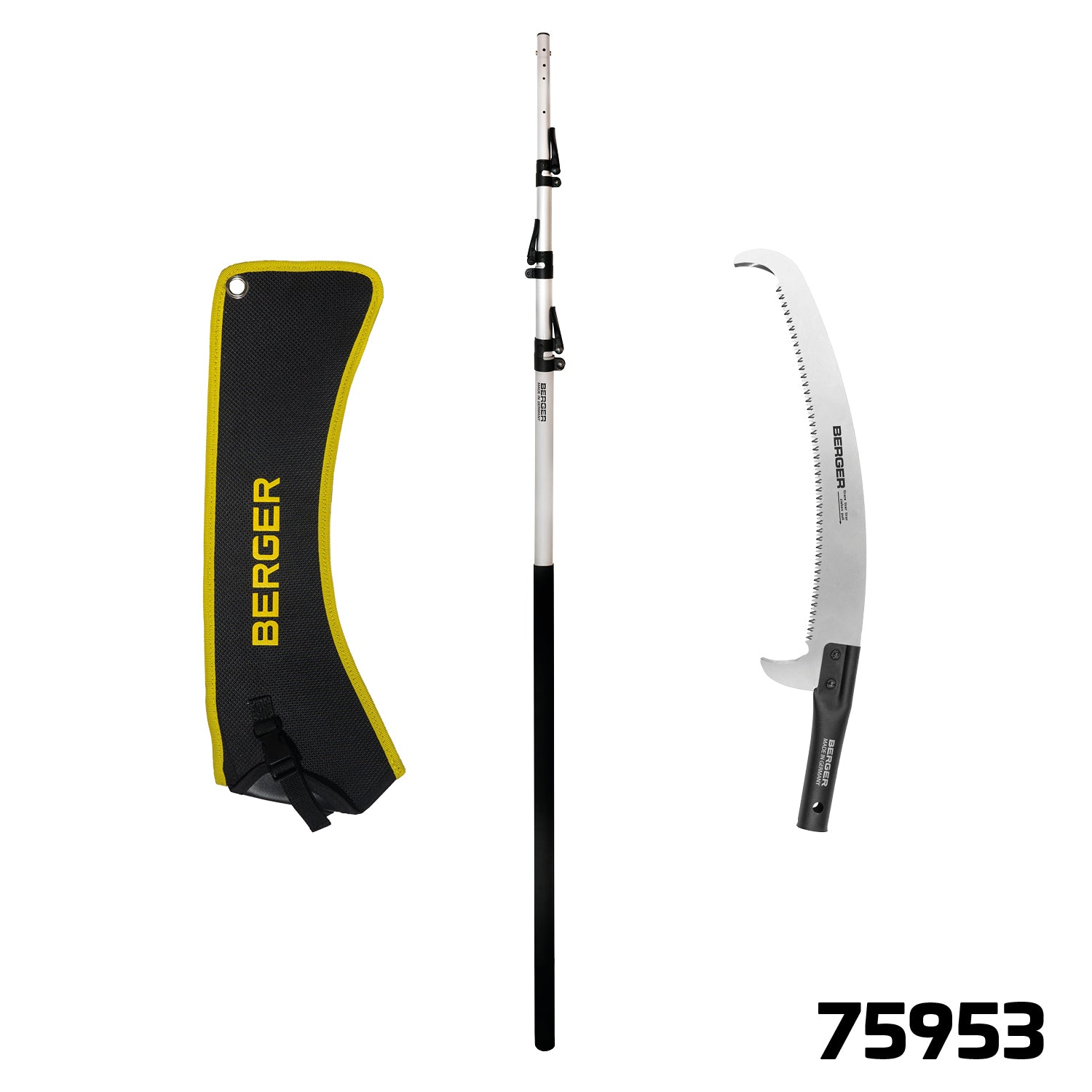 ArboRapid Set 75953 | Bestehend aus Teleskopstange 75900 & Aufsatzsäge 63952 & Sägentasche Basic 5129 - Julius Berger GmbH & Co. KG