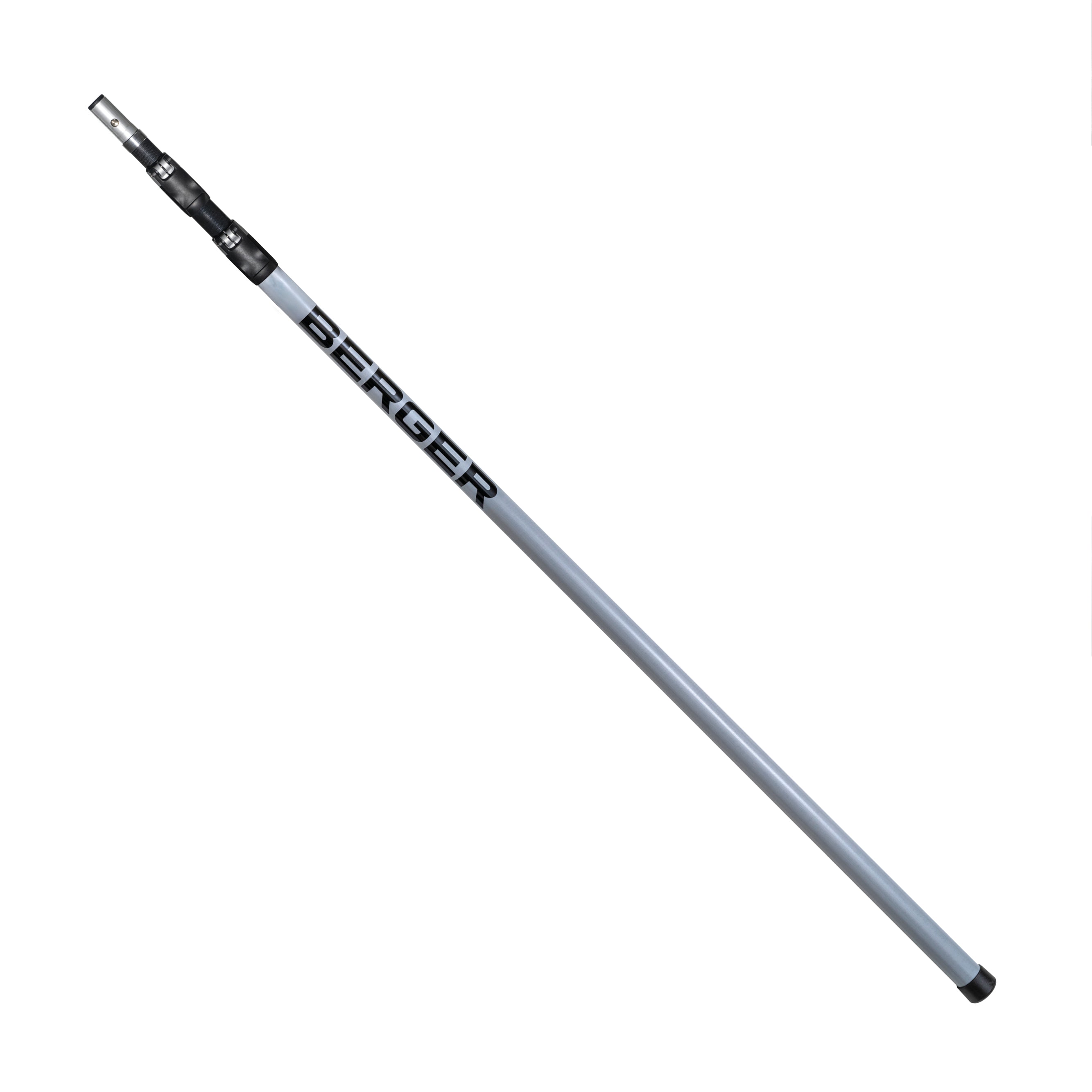 BERGER ArboRapid Ultra Light | 76003 | Grau/Schwarz | 3-teilig ausziehbare Teleskopstange, 2 Carbon- und 1 Glasfaser-Außenrohr „GFK