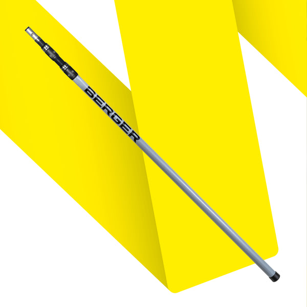 BERGER ArboRapid Ultra Light | 76003 | Grau/Schwarz | 3-teilig ausziehbare Teleskopstange, 2 Carbon- und 1 Glasfaser-Außenrohr „GFK" - Julius Berger GmbH & Co. KG