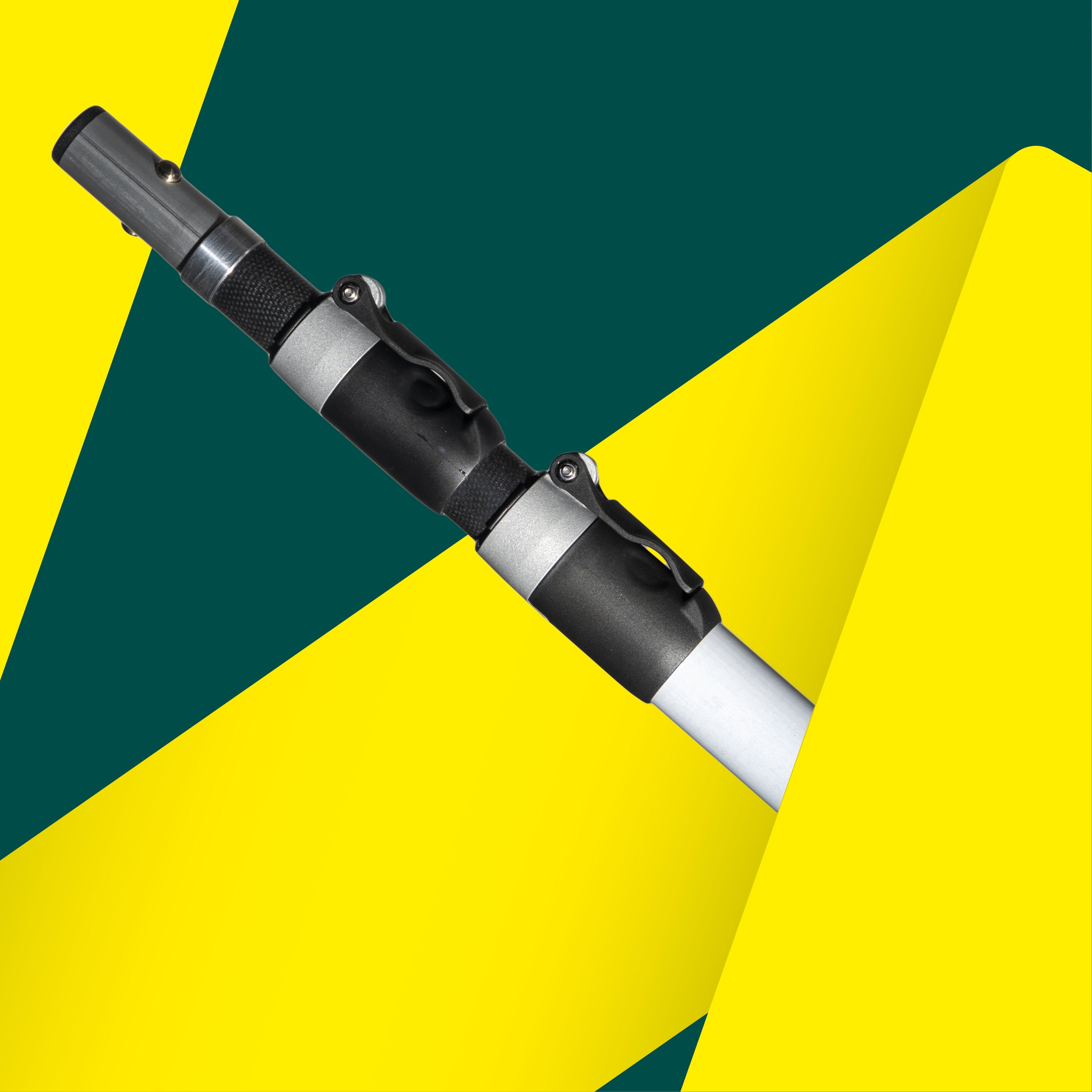 BERGER ArboRapid Ultra Light | 76003 | Grau/Schwarz | 3-teilig ausziehbare Teleskopstange, 2 Carbon- und 1 Glasfaser-Außenrohr „GFK