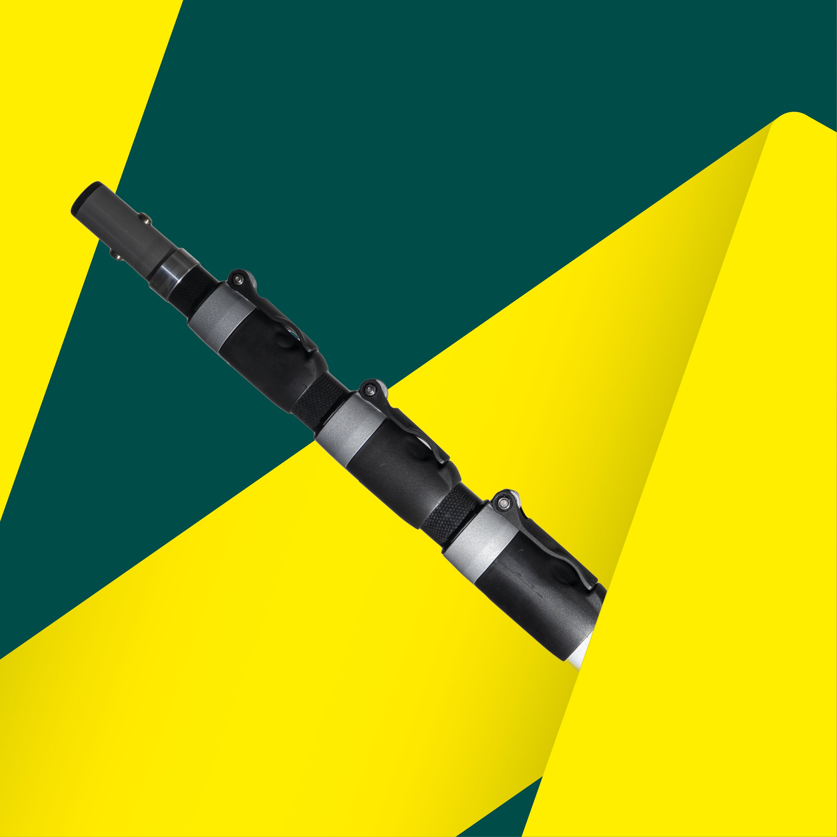 BERGER ArboRapid Ultra Light | 76004 | Grau/Schwarz | 4-teilig ausziehbare Teleskopstange, 3 Carbon- und 1 Glasfaserrohr „GFK