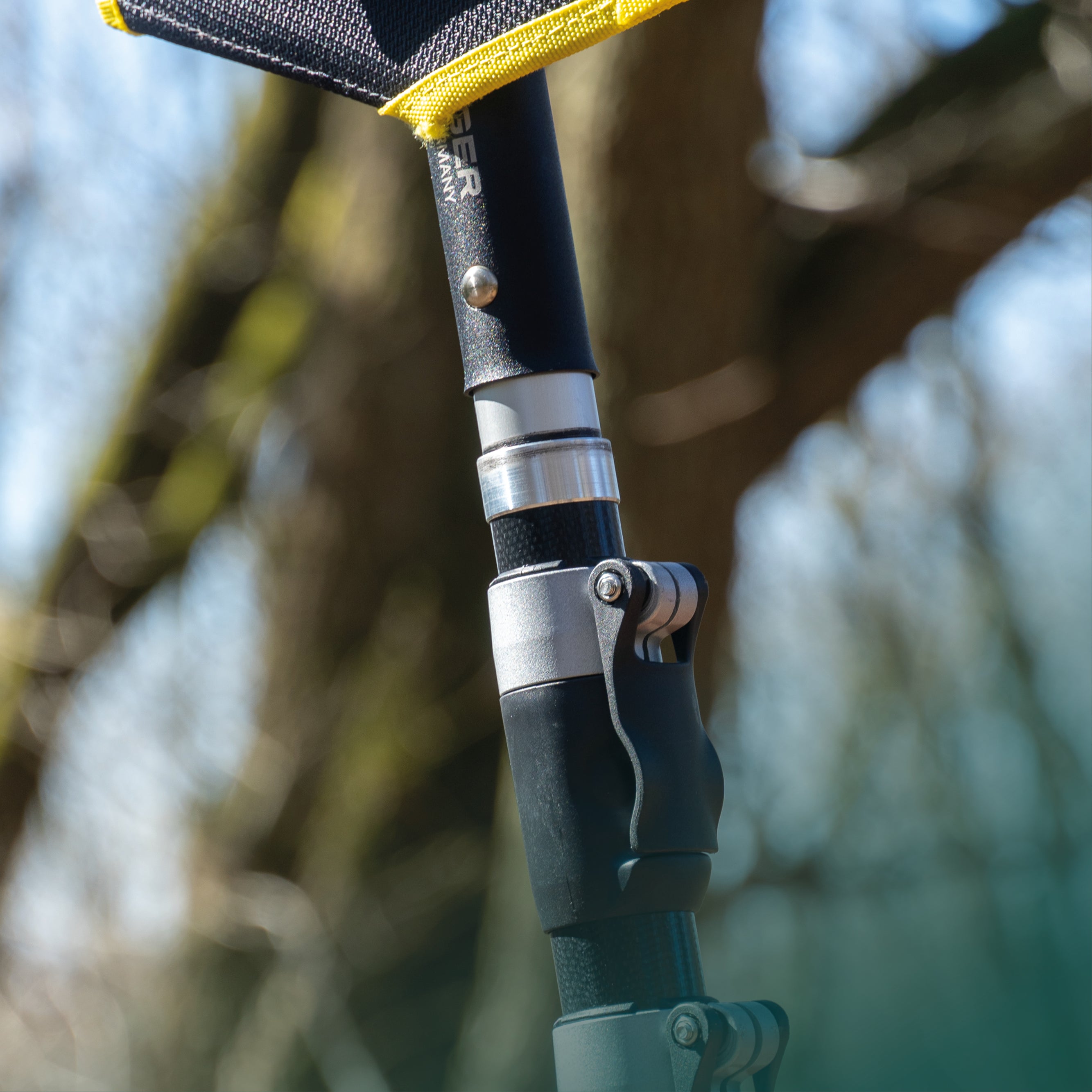 BERGER ArboRapid Ultra Light | 76004 | Grau/Schwarz | 4-teilig ausziehbare Teleskopstange, 3 Carbon- und 1 Glasfaserrohr „GFK