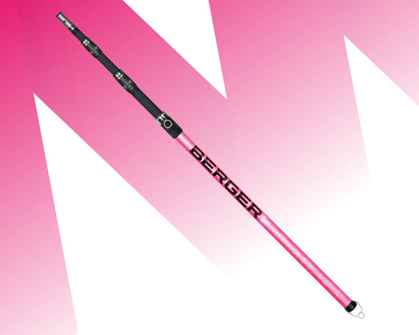 BERGER ArboRapid PINKtober Kletterstange | 76076 | 4-teilige Carbon-Teleskopstange | Länge 1,15–3,65 m | Easy-Click System | PINKtober Special Edition - Julius Berger GmbH & Co. KG