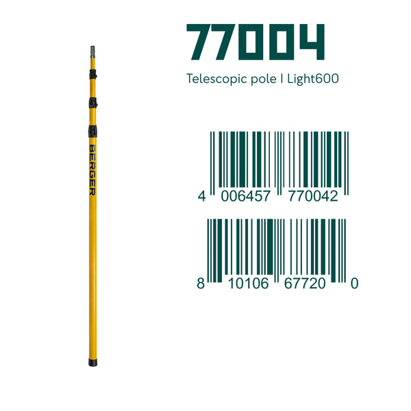BERGER ArboRapid GFK | 77004 | Gelb | 4-teilige ausziehbare Teleskopstange aus Glasfaser - Julius Berger GmbH & Co. KG