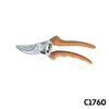 Hand shears bypass C1760 | Cork handle | Straight cutting head &amp; forged metal body