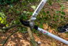 Astschere Bypass Klassik 750 mm schneidet einen Ast im Garten