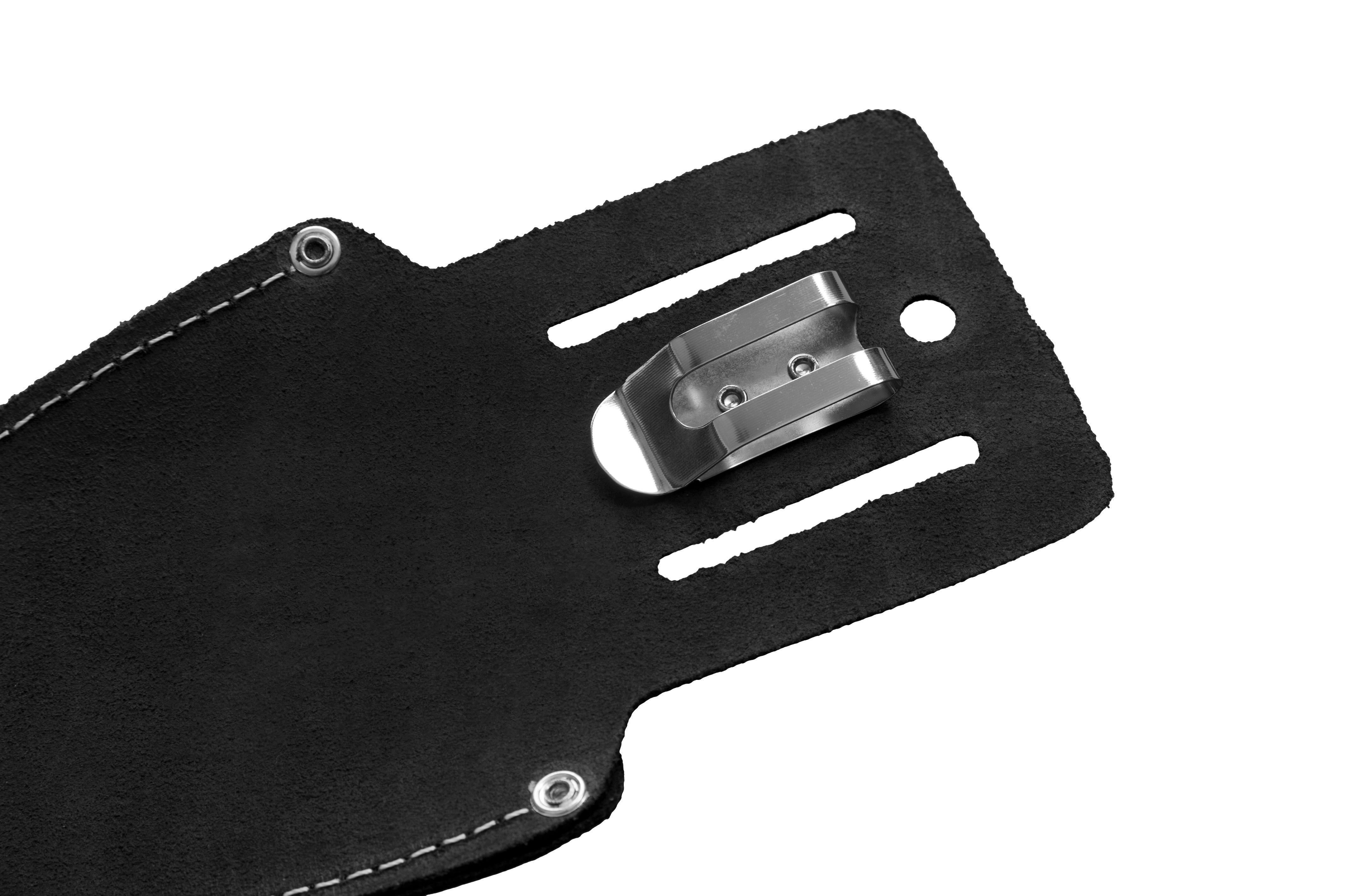 Gürtelschlaufe und Metallclip des BERGER Lederköcher 5120