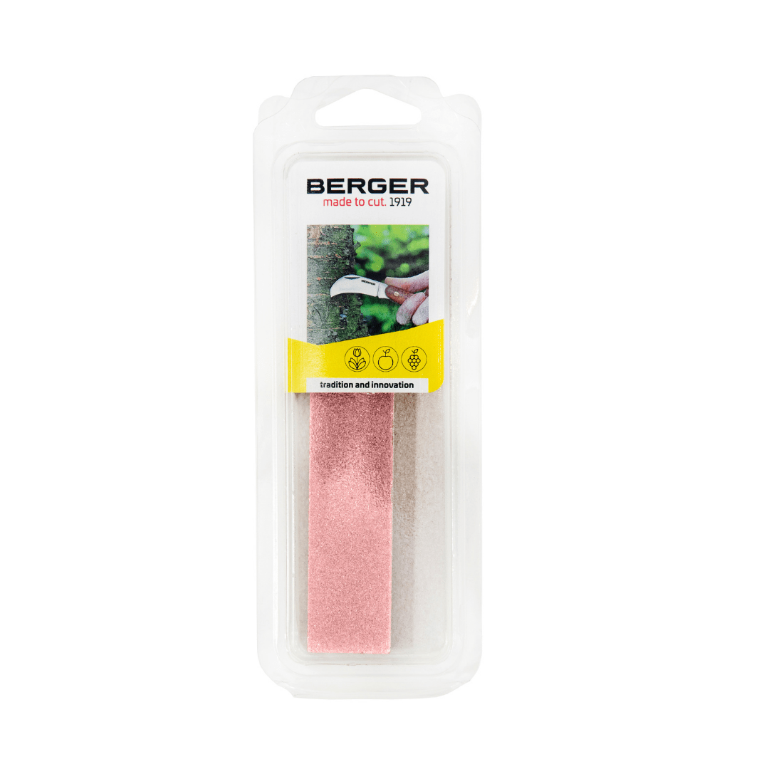 Zweiseitiger Schärfstein von Julius Berger in Verpackung