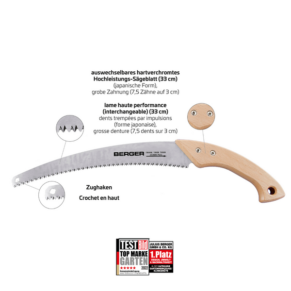 Produktvorteile der BERGER Astsäge 61512